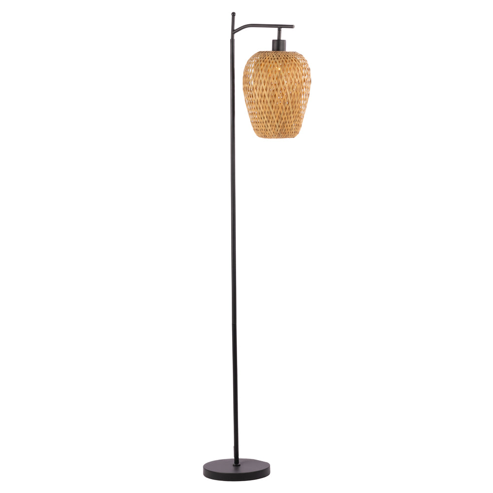 Baseball 1 bulb black Floor Lamp