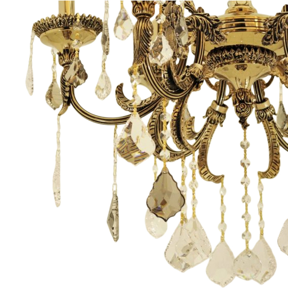 نجفة طاووس 6 لمبه دهبي