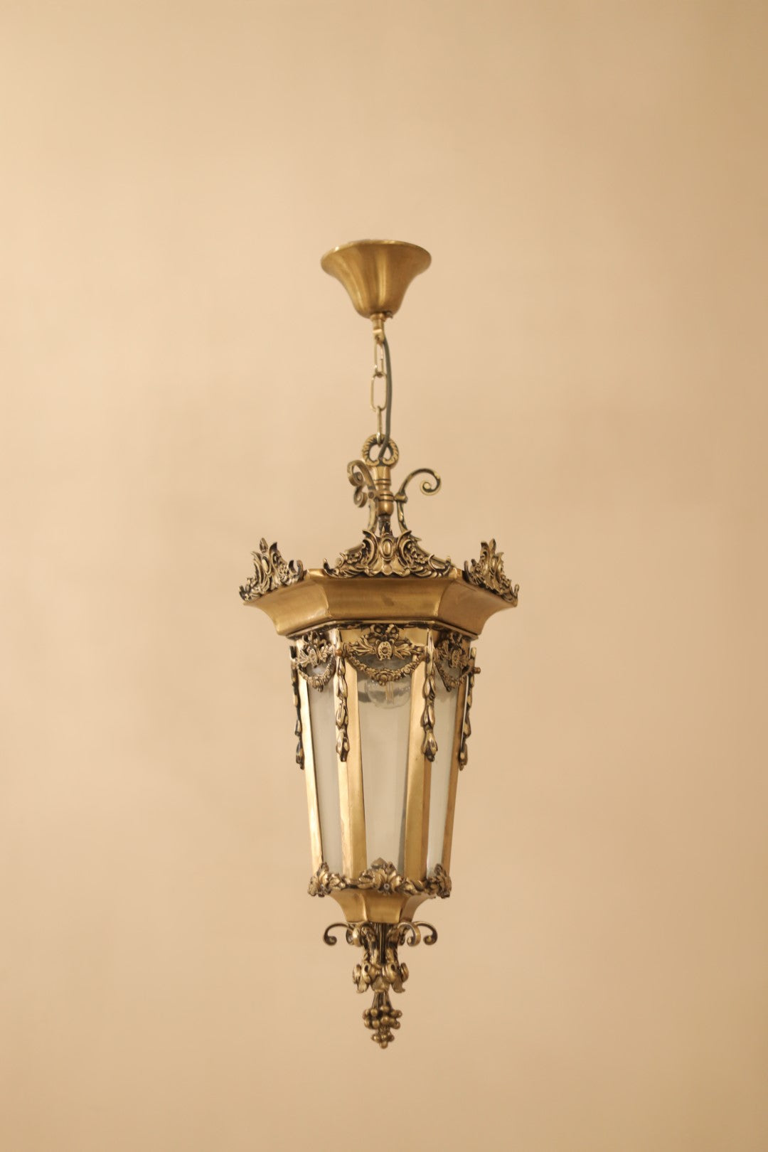 Pyramid lantern italian bronze