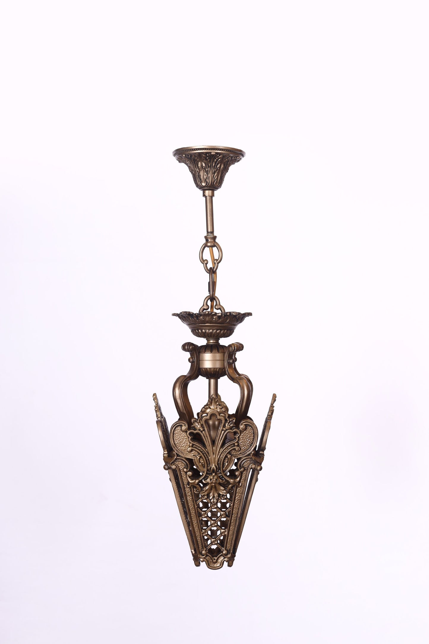 Bilbao Lantern, 1 Light, Aluminum, 20×60 cm - Antique