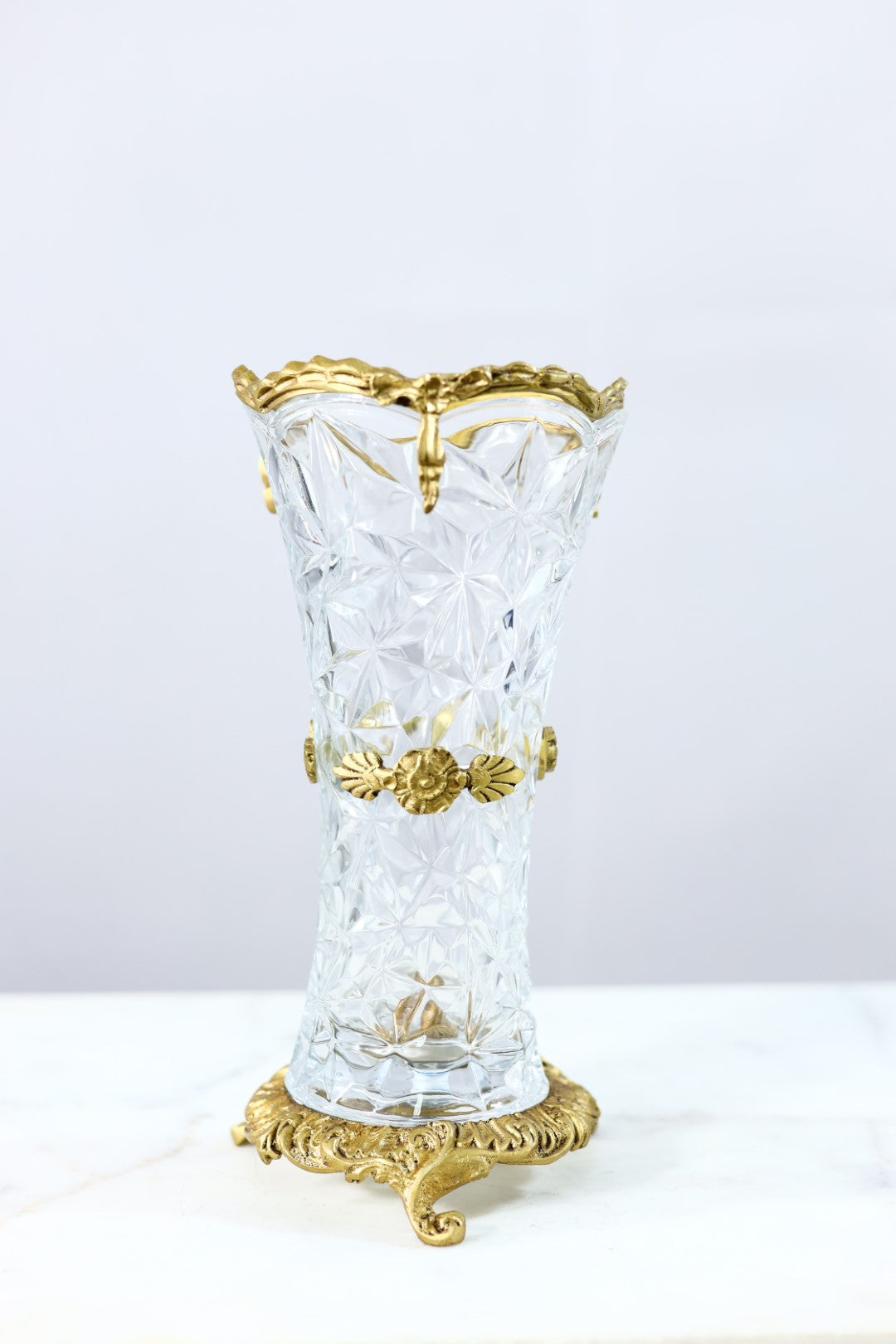 مزهرية، نحاس، 15×28 سم، براندي – 8048