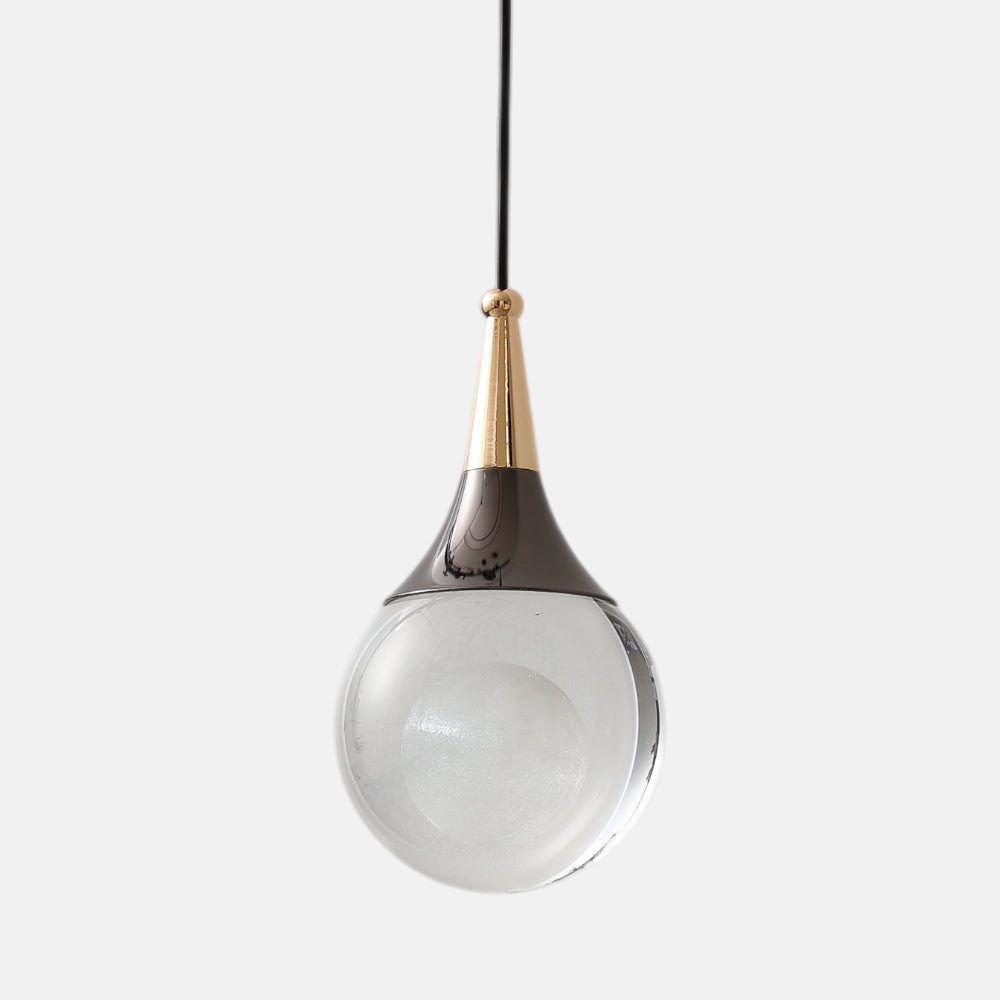 معلقة مونلايت، 1 لمبة، زجاج، 50×10 سم أسود ذهبي من قنديل مصر - Moonlight Pendant, 1 Light, Glass, 50×10 cm Black Gold|Kandil Egypt