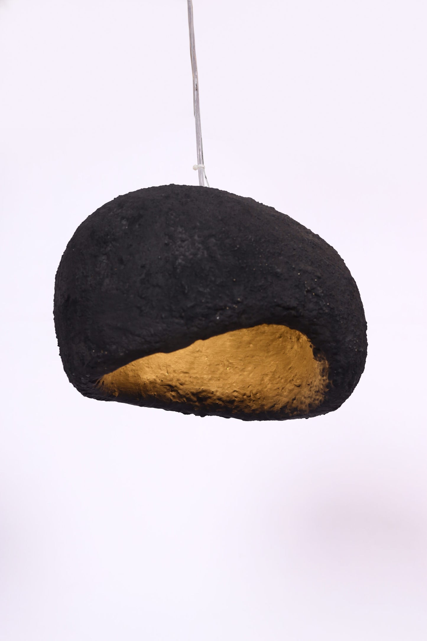 Curva Pendant, 1 Light, Resin, 30×60 cm - Black