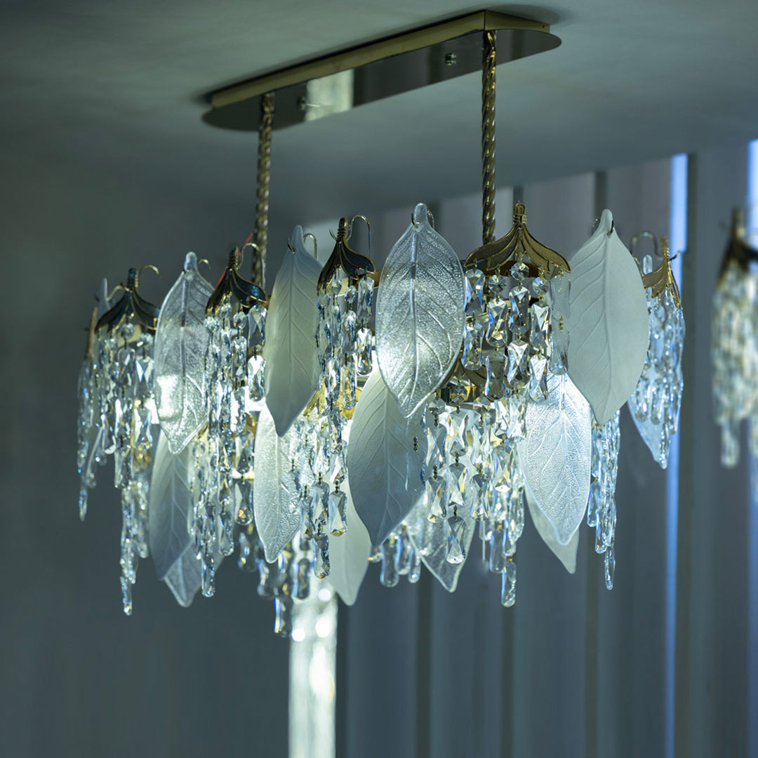 Majestic 90*40 cm Solitaire Gold Chandelier