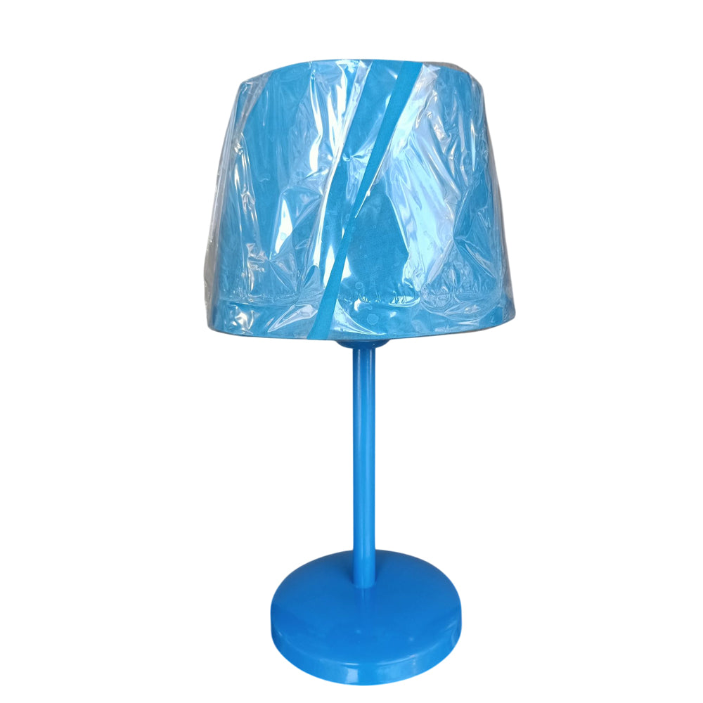 Table lamp flower 74 small 5012 chrome sprayed blue