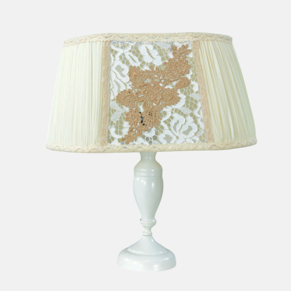 Vivienne Table Lamp, 1 Light, Aluminum, Whitey - اباجورة فيفيان، 1 لمبة، ألومنيوم، وايتي