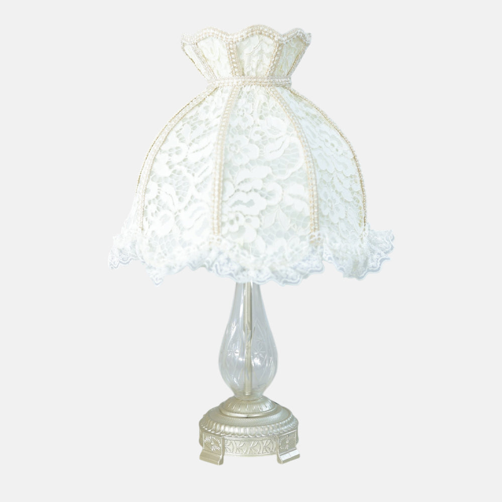 Loretta Table Lamp, 1 Light, Aluminum, Champagne - اباجورة لوريتا، 1 لمبة، ألومنيوم، شامبين