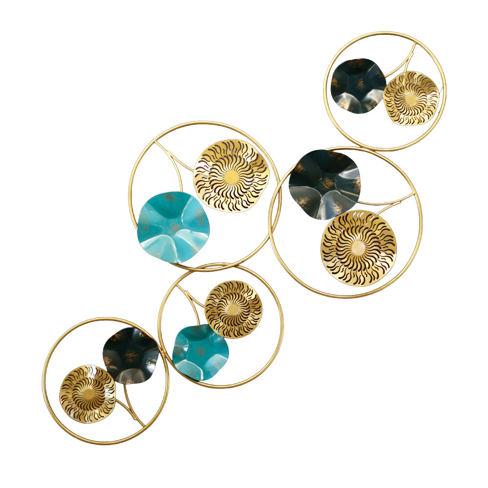 Leaves Frame, Metal, 130×60 cm - Solitaire Gold