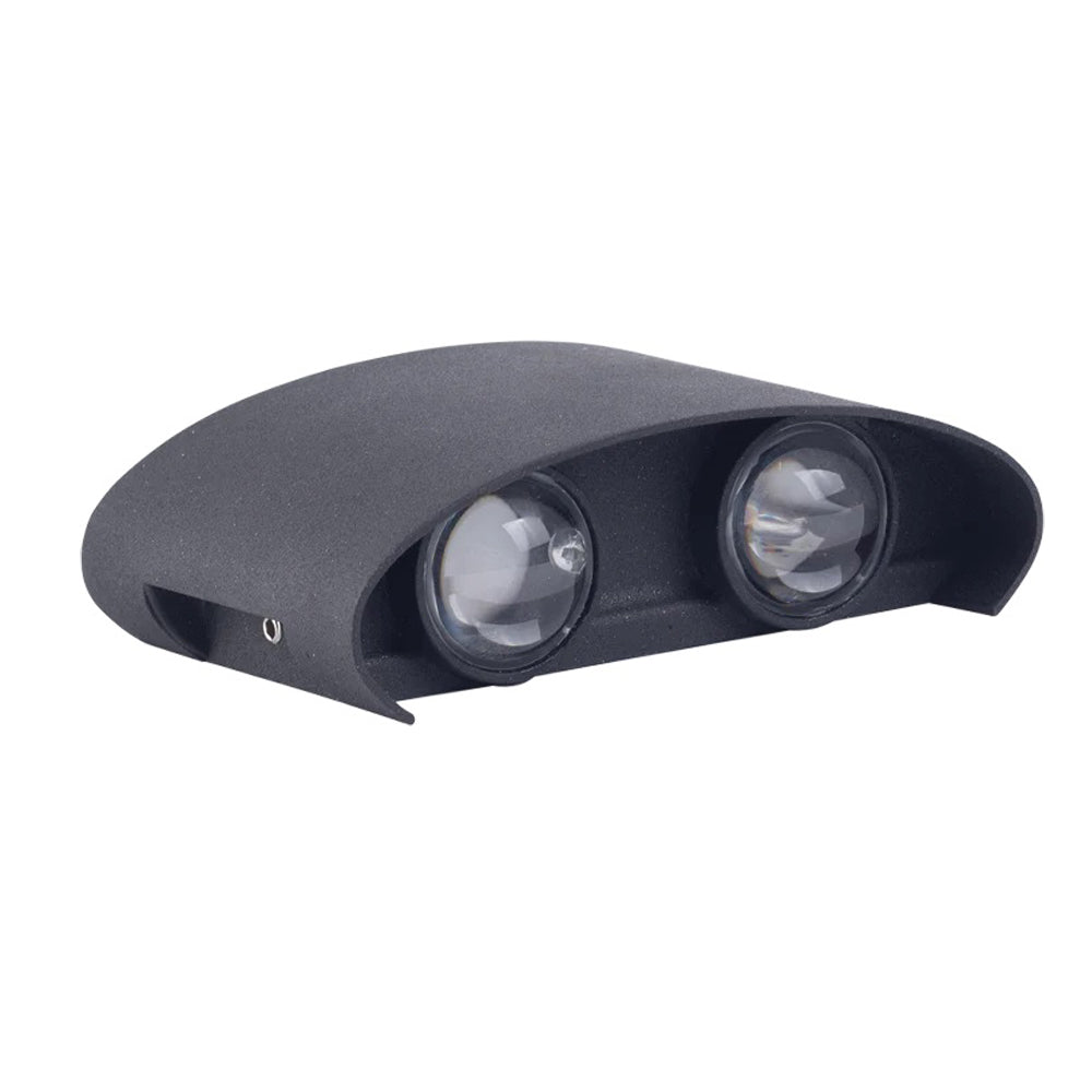 Up-down Wall Lamp, Aluminum, 115×76mm - Black