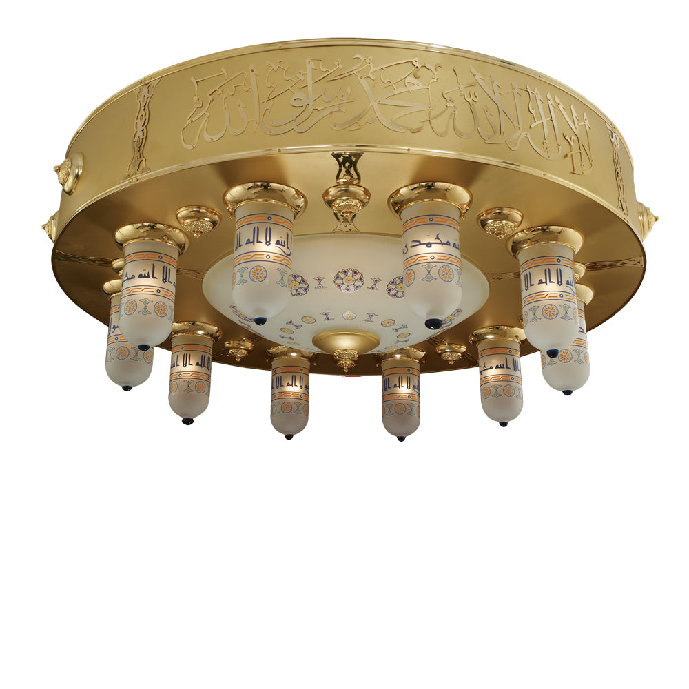 لطش موديل السيدة زينب، 11 لمبة، 45×150 سم - ذهبي