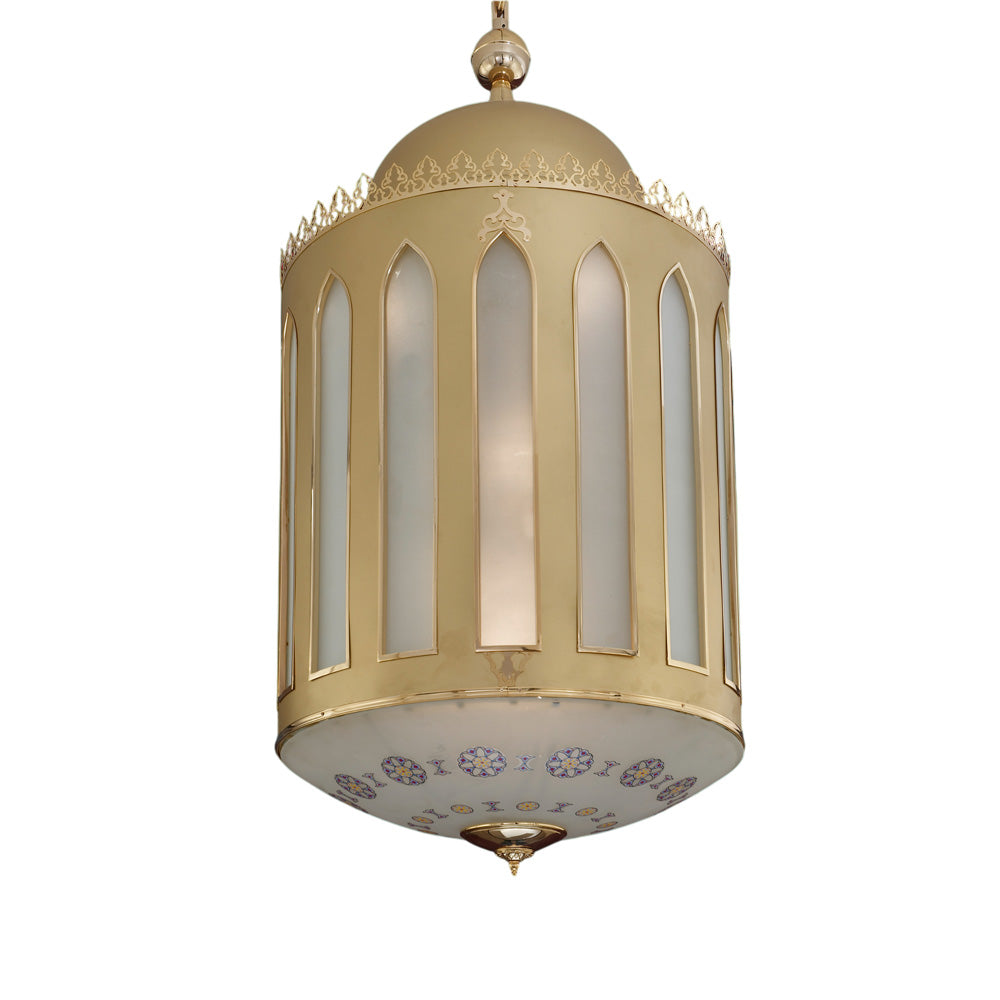 فانوس الحصري، 9 لمبة، 110×75 سم - ذهبي