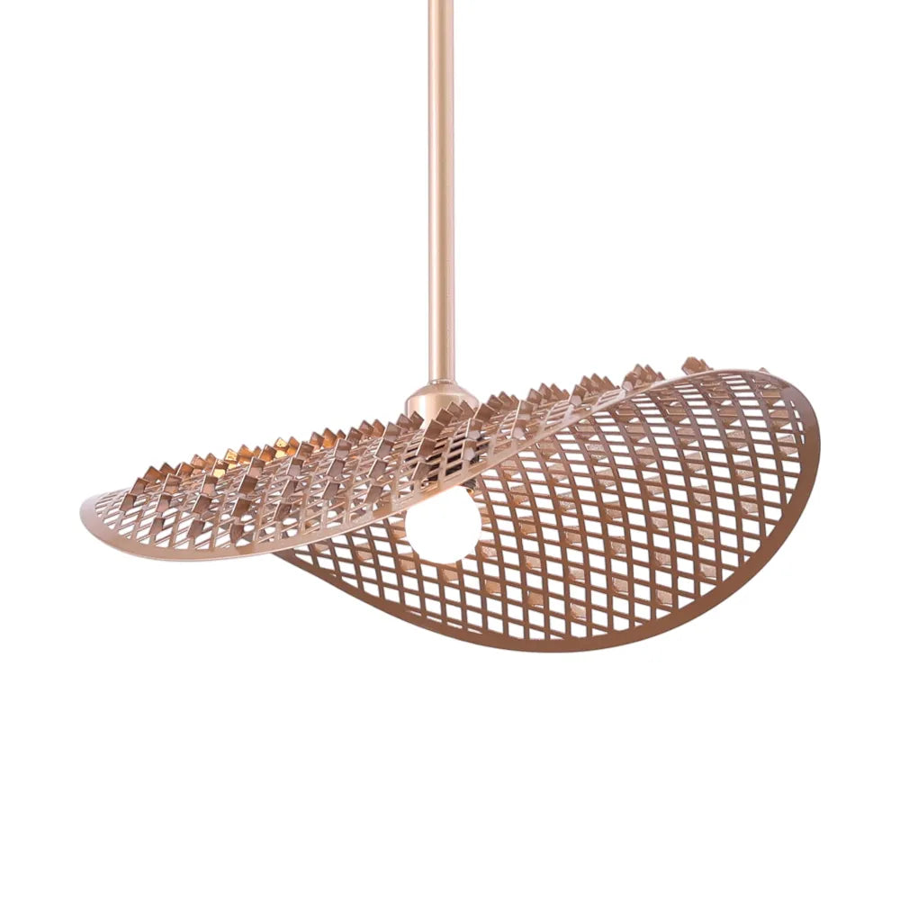 معلقة شبكية، 1 لمبة، معدن، 116×37 سم أوكسيديه من قنديل مصر - Mesh Pendant, 1 Light, Metal, 116×37 cm Oxidized|Kandil Egypt