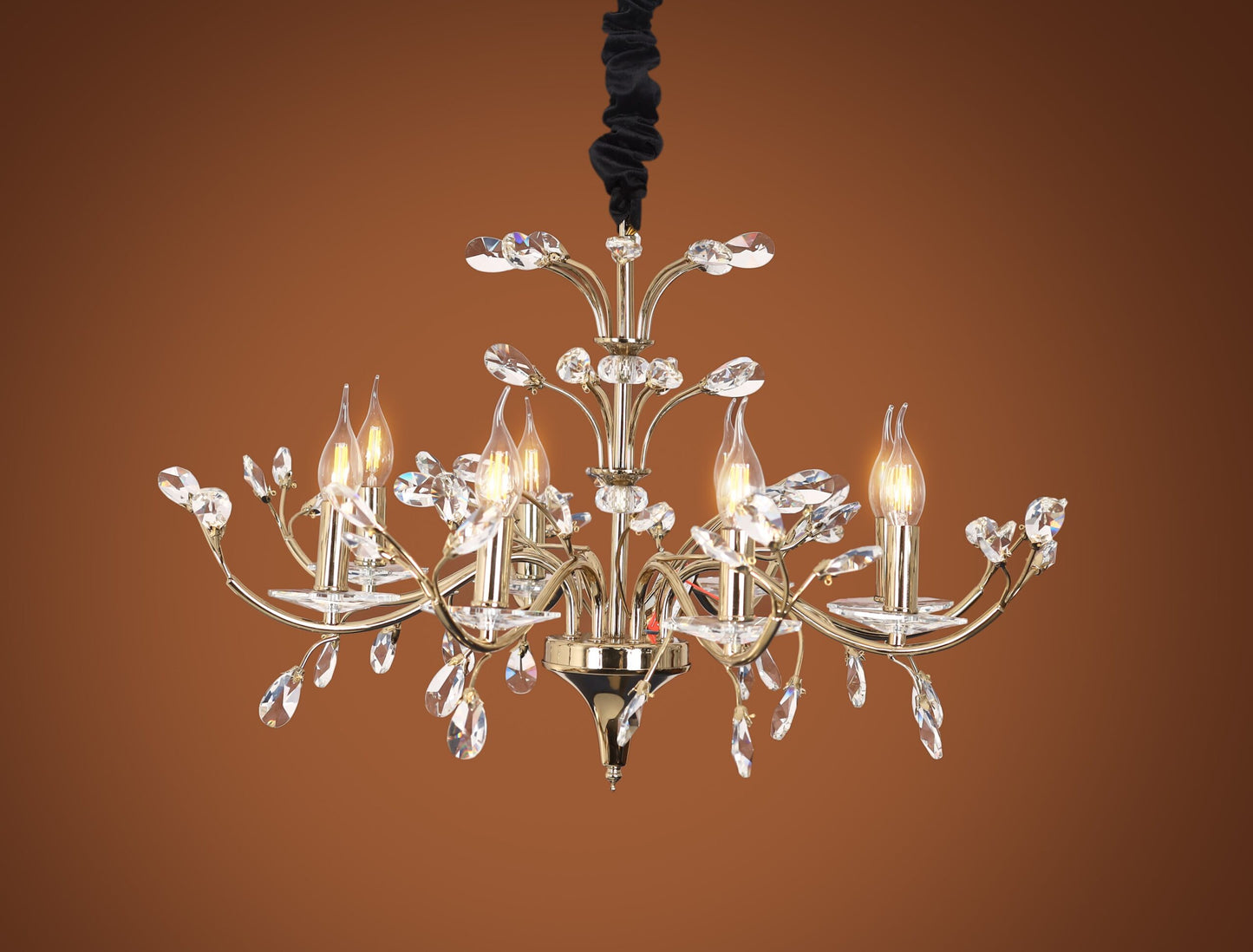 Ghazal Chandelier 8 Lights, code 5738 - solitaire gold