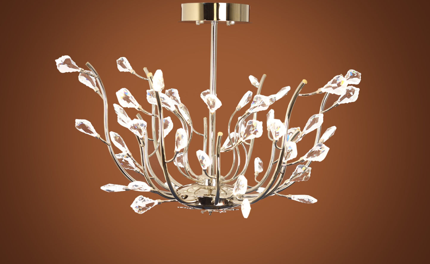 Chandelier, 50 Lights, 62×98cm - Solitaire Gold