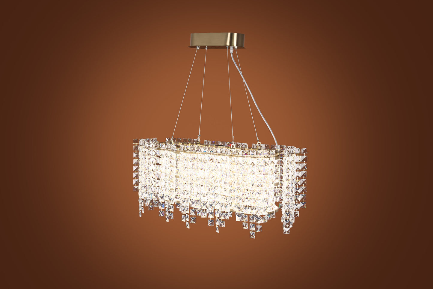 Velera LED Chandelier 80×35 cm - Oxide
