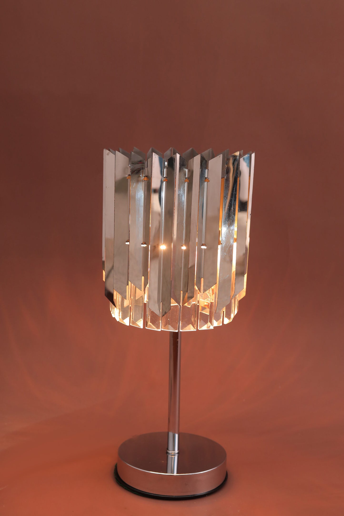 Arrow Table Lamp, 2 Light, Stainless Steel, 20 cm - Silver