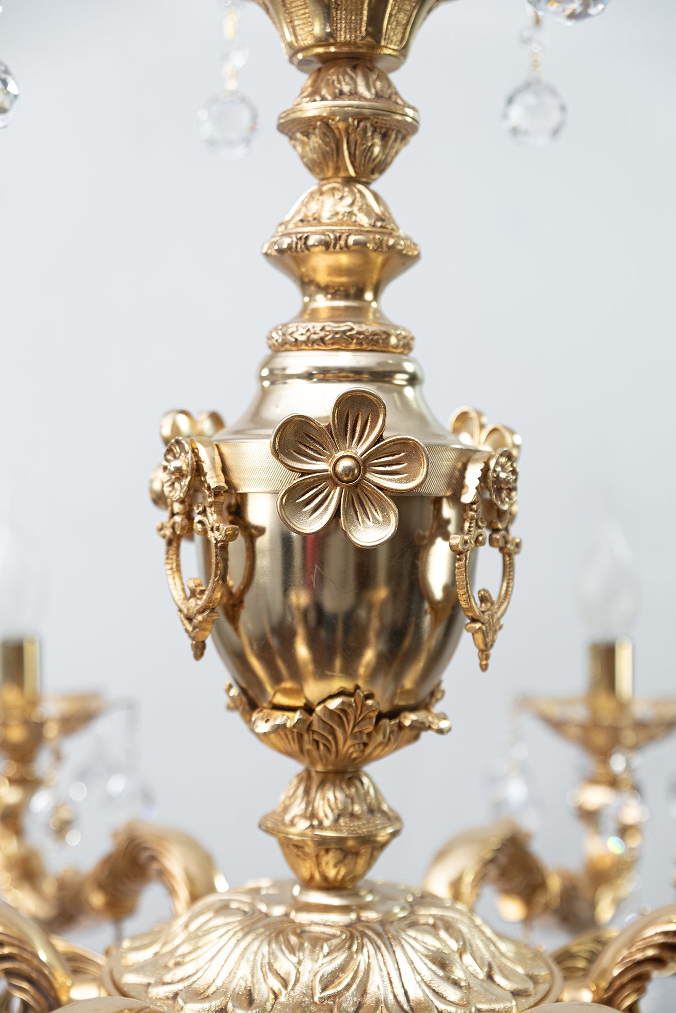 Lancer Chandelier, 6 Lights, Copper, 83×90cm - 24k Gold