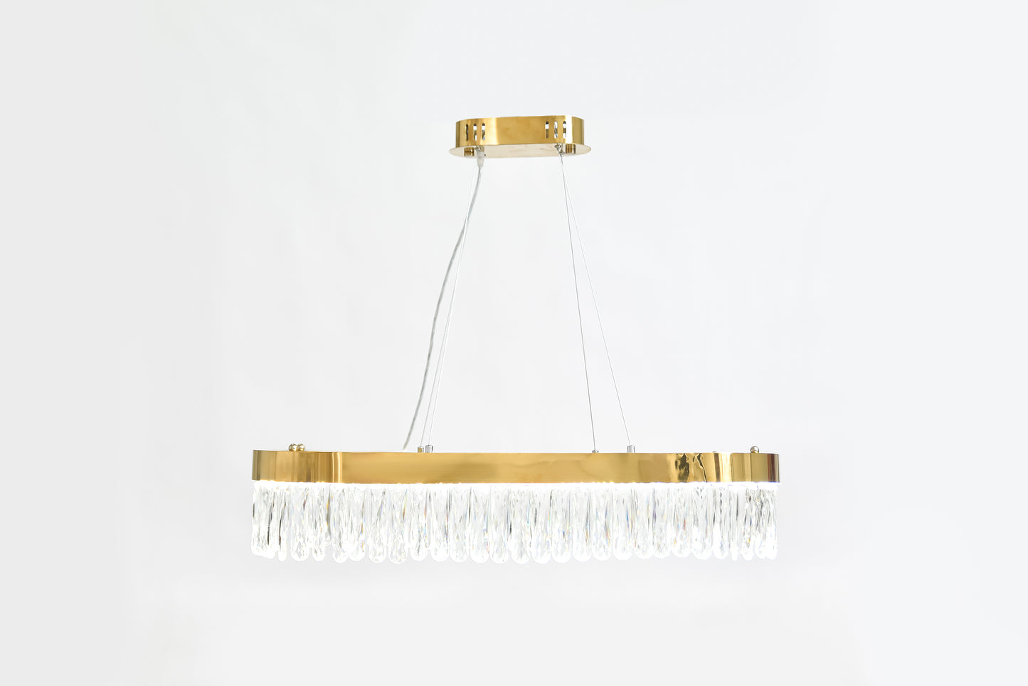 Round LED Chandelier, 80×50cm - Gold