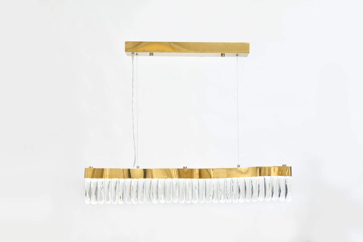 Curved chandelier, 100 cm, snake, code 5660, gold color