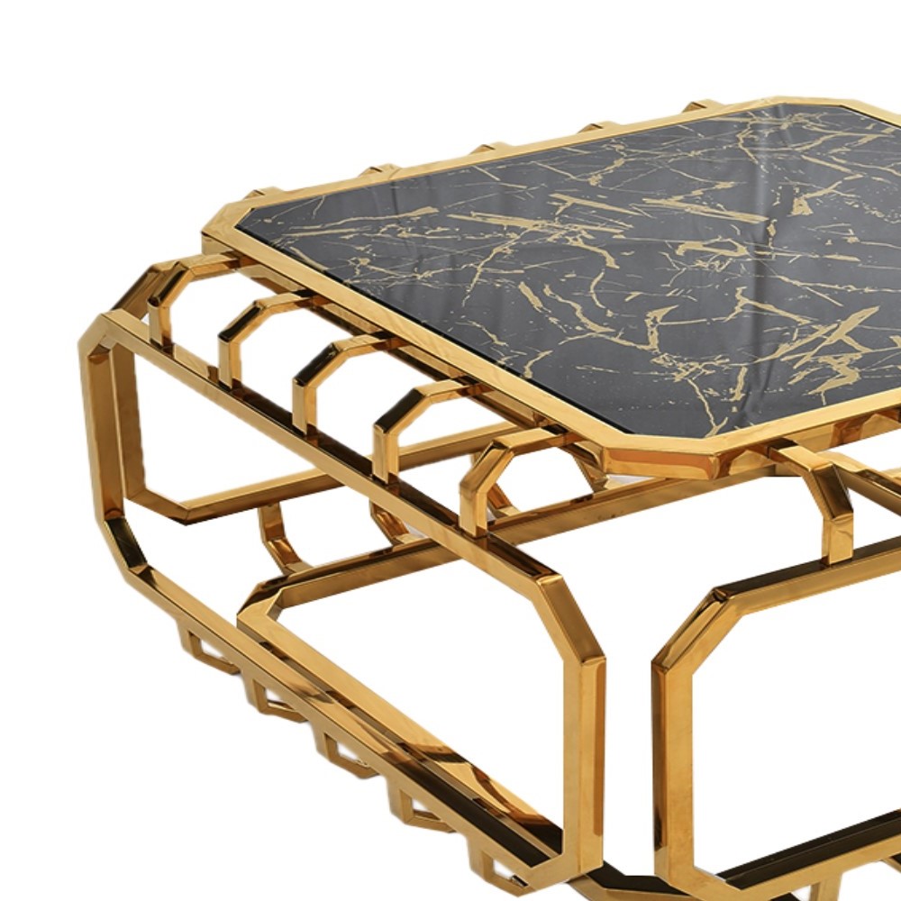 ترابيزة، ستانلس ستيل، 80×50 سم PVD من قنديل مصر - Table, Stainless Steel, 80×50 cm PVD|Kandil Egypt