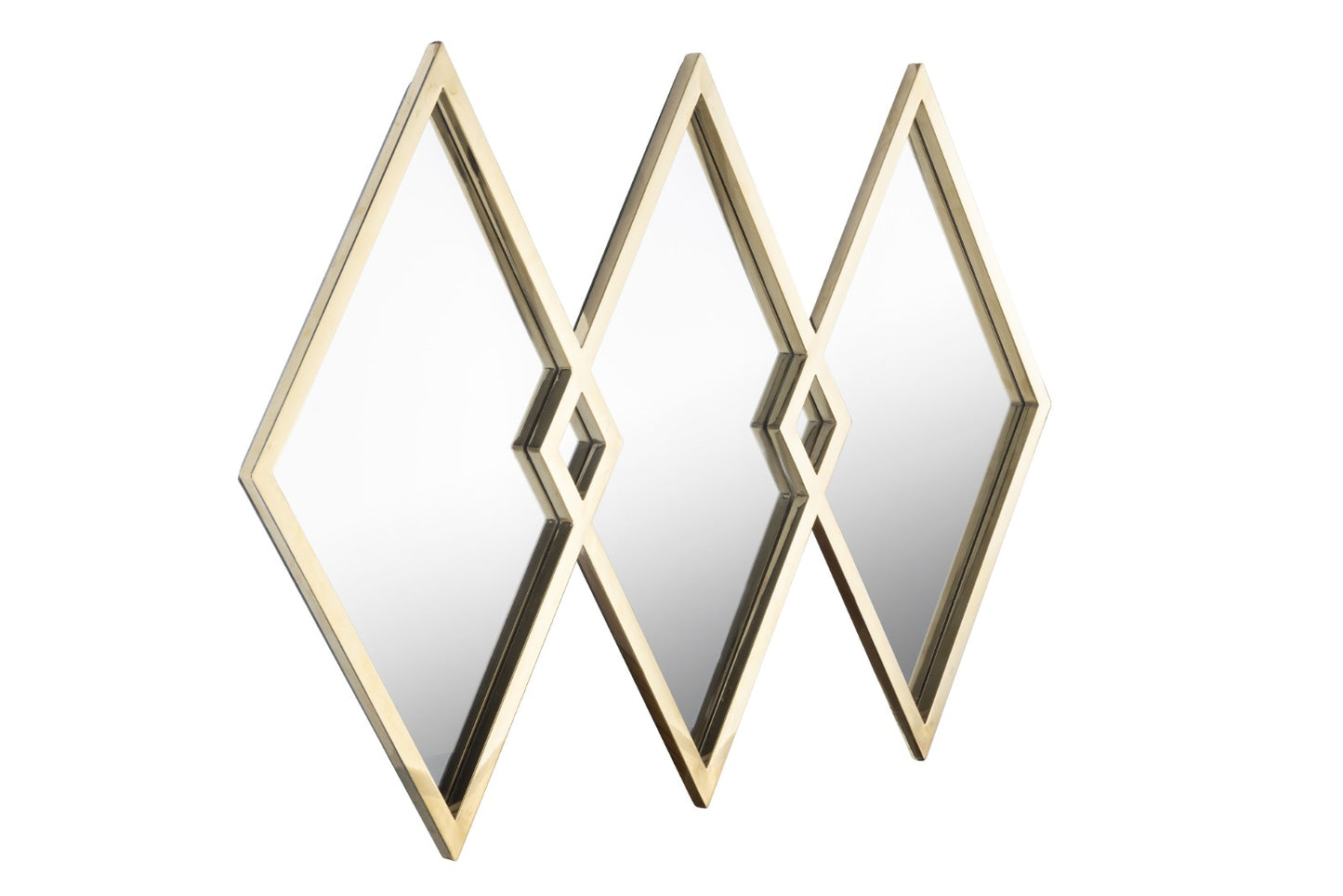 Triangles Mirror, Stainless Steel, 97×97 cm - PVD