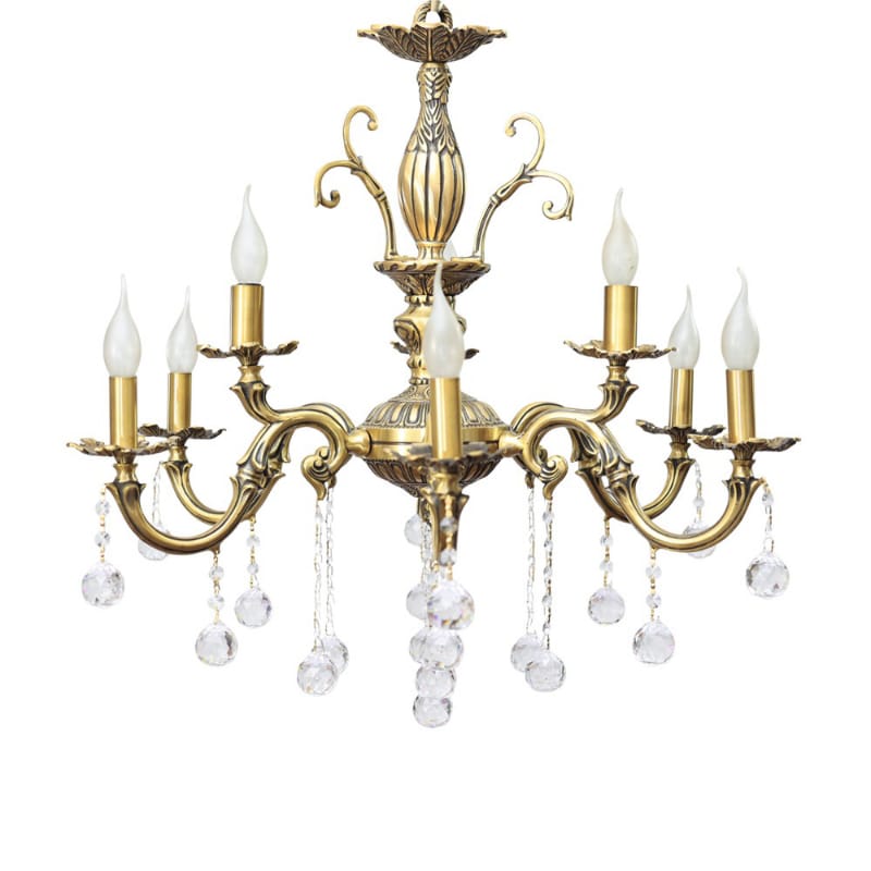 Tokyo Chandelier, 9 Lights, Copper, 74×66cm - Bronze Italian