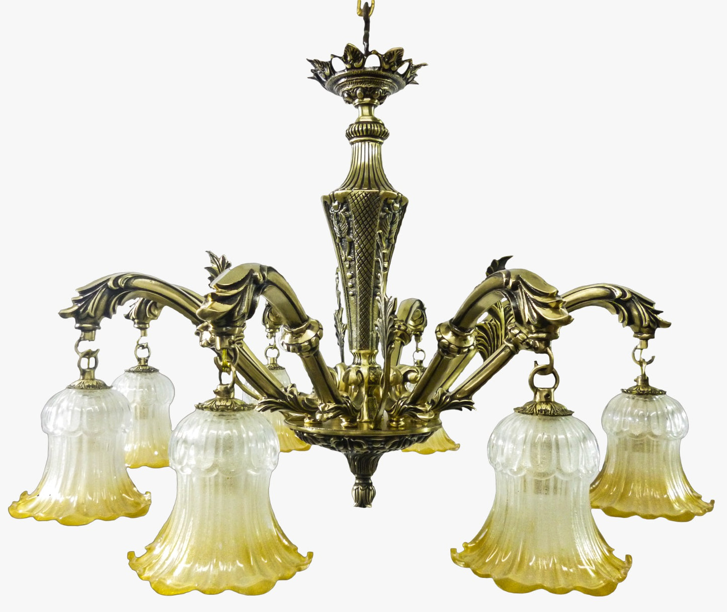 Istanbul 6-arm Chandelier Italian Bronze