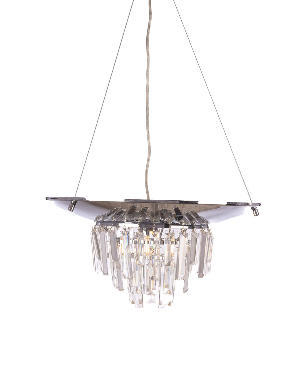 Basket Lantern, 1 Lights, 48cm - Chrome