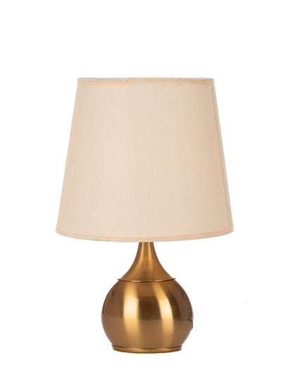 French funnel ball lamp No. 108 Solitaire Gold with lamp shade