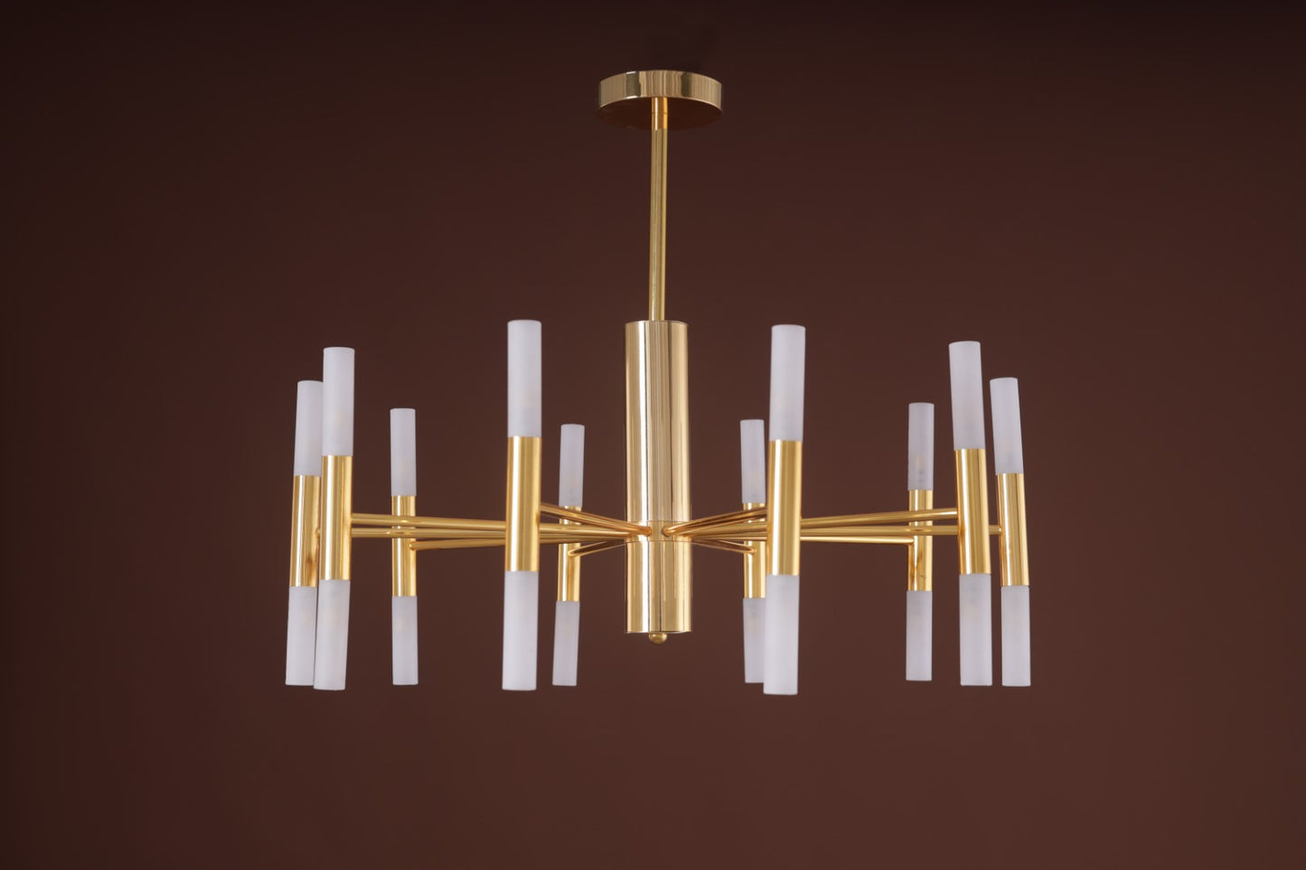chandelier 10 arms gold halogen
