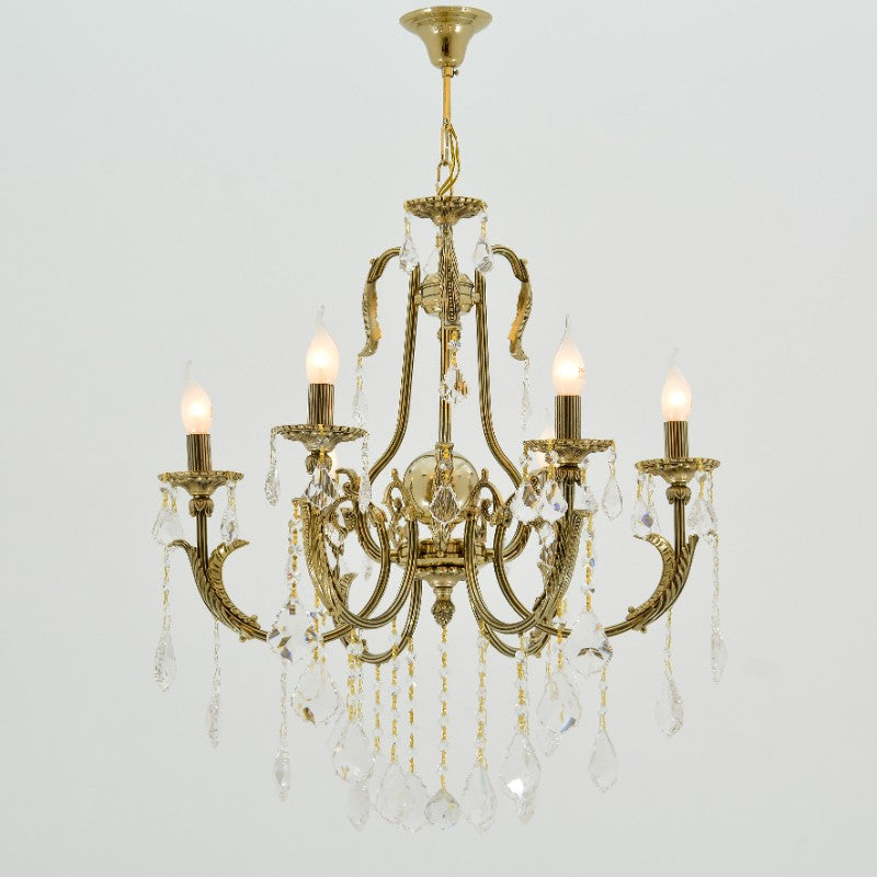 نجفة سوليتير جولد بستة لمبة حادة