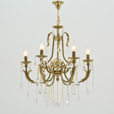 نجفة سوليتير جولد بستة لمبة حادة