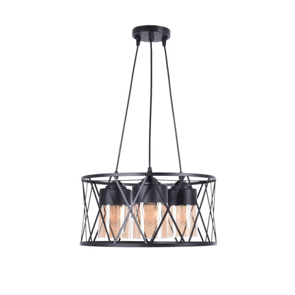 Rotita 3 Lights Black Chandelier