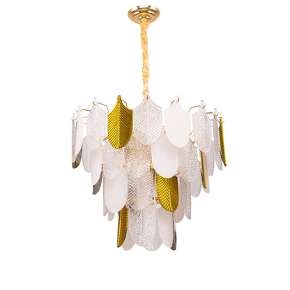 Luna Chandelier, 12 Lights, Metal, 60×80cm - Gold