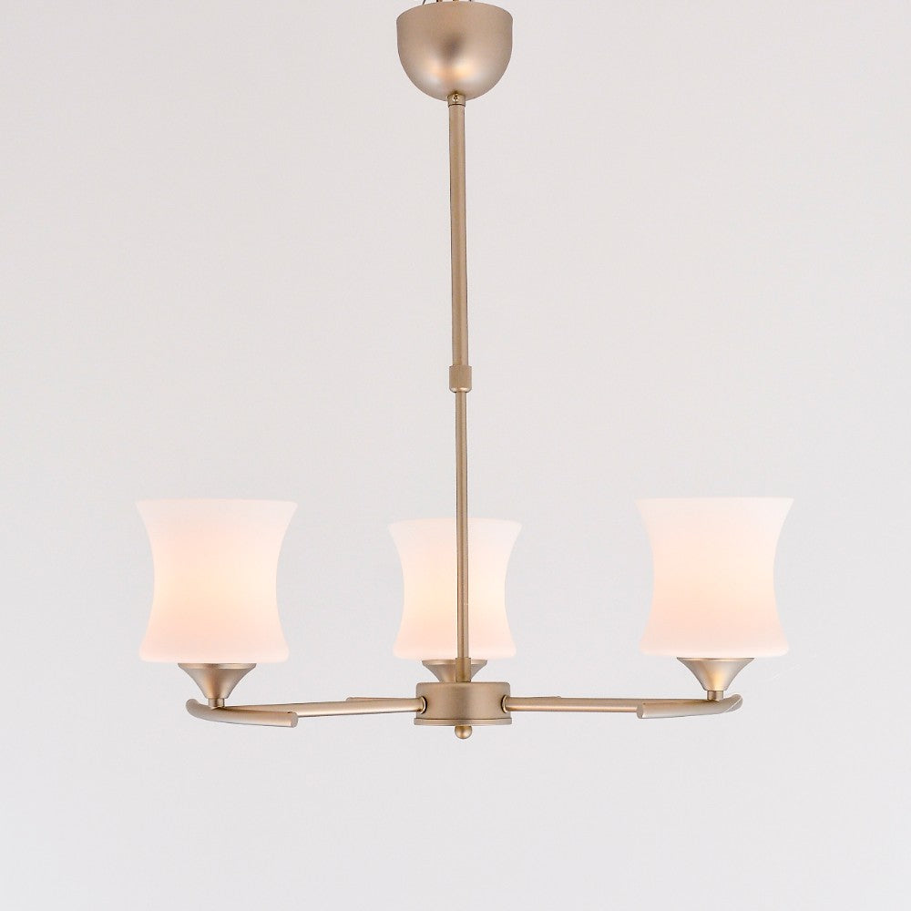 Harmony 3 Lights matt satin Chandelier