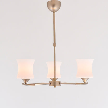Harmony 3 Lights matt satin Chandelier