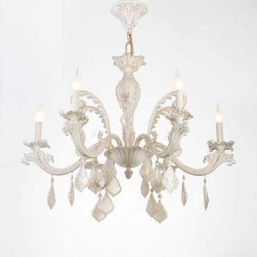 New Jersey Chandelier, 6 Lights, Aluminum, 76×95cm - Whitey