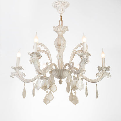 New Jersey Chandelier, 6 Lights, Aluminum, 76×95cm - Whitey