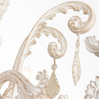 New Jersey Chandelier, 6 Lights, Aluminum, 76×95cm - Whitey