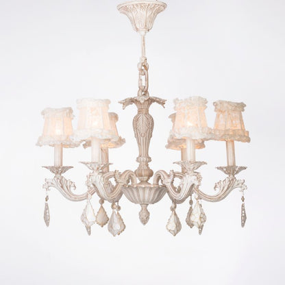 New Jersey Chandelier, 6 Lights, Aluminum, 70×70cm - Whitey