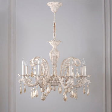 New Jersey Chandelier, 8 Lights, Aluminum, 73×85cm - Whitey