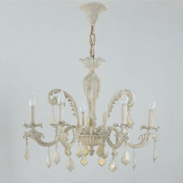 New Jersey Chandelier, 6 Lights, Aluminum, 85×85cm - Whitey