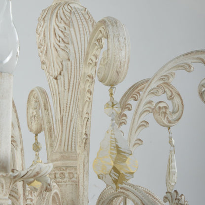 New Jersey Chandelier, 6 Lights, Aluminum, 85×85cm - Whitey