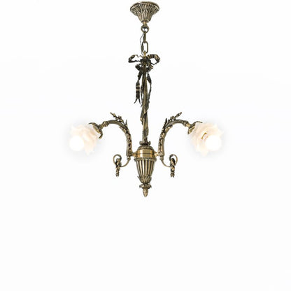 Neirin Chandelier, 3 Lights, Copper, 47×67cm - Italian Bronze