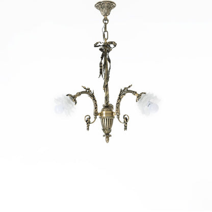 Neirin Chandelier, 3 Lights, Copper, 47×67cm - Italian Bronze