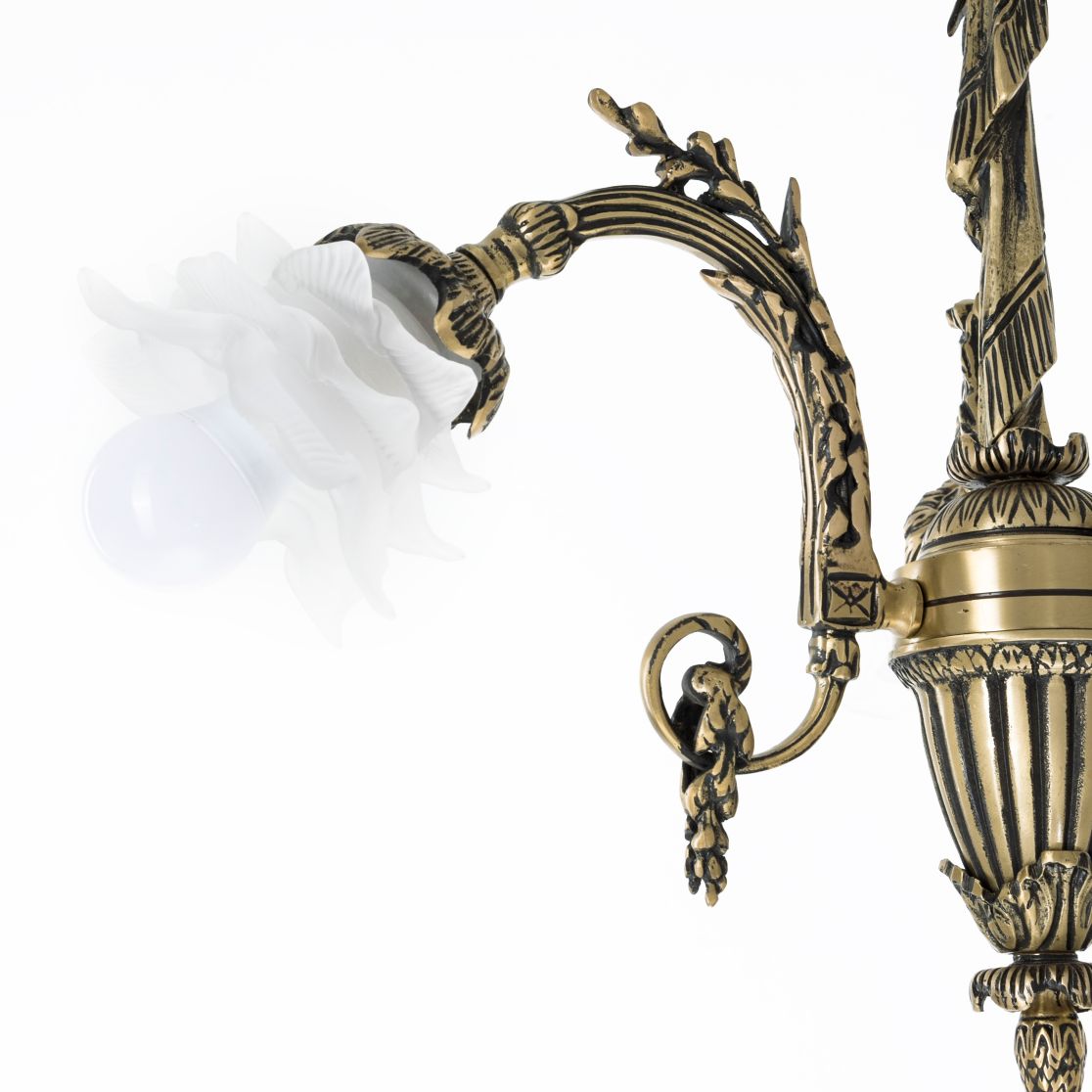 Neirin Chandelier, 3 Lights, Copper, 47×67cm - Italian Bronze