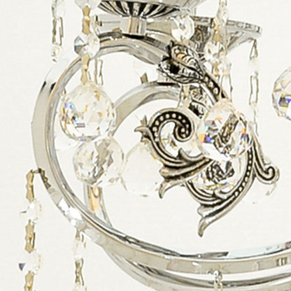 Nancy Chandelier, 8 Lights, Metal, 65×75cm - Chrome