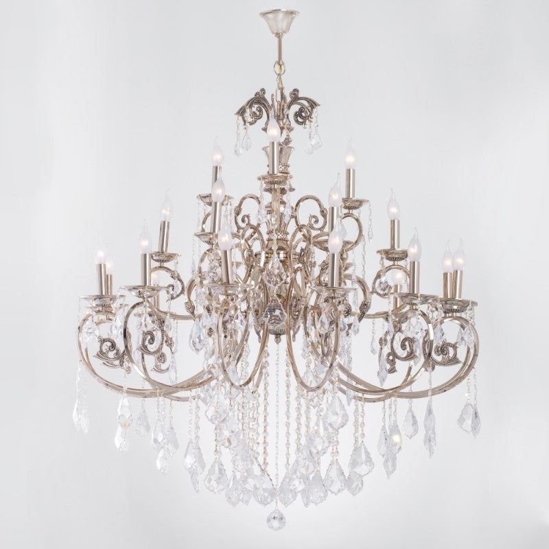 نجفة نانسي سوليتير ذهبية اللون، 21 مصباحاً