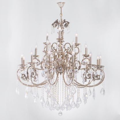 نجفة نانسي سوليتير ذهبية اللون، 21 مصباحاً