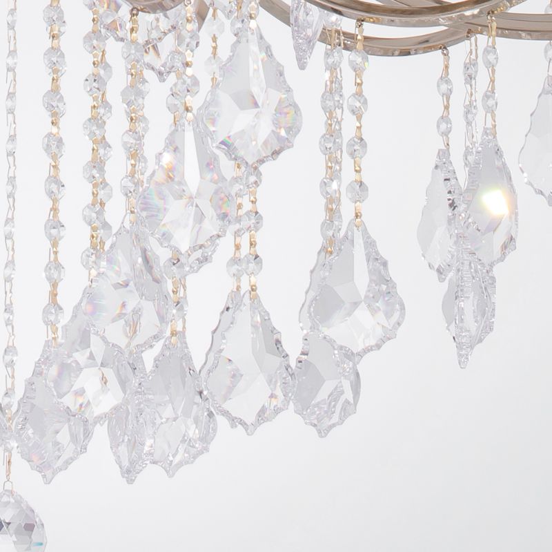 نجفة نانسي سوليتير ذهبية اللون، 21 مصباحاً